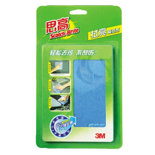 3M Простой тонкий экран волокна чистая ткань большая синяя