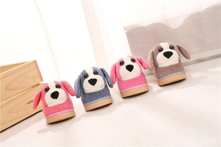 Pantoufles enfants en suède pour hiver - semelle caoutchouc - Ref 1011493 Image 33