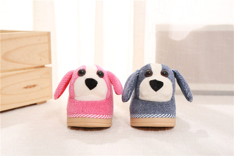 Pantoufles enfants en suède pour hiver - semelle caoutchouc - Ref 1011493 Image 25