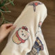 KT cat coral velvet women's home pants autumn and winter straight walking plus velvet warm loose flannel girls' pajamas