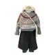 Girls' Super Good-looking Korean Sweater Heavy Industry Handmade Winter Style New Children's Fair Isle Jacquard Anti-pilling Sweater
