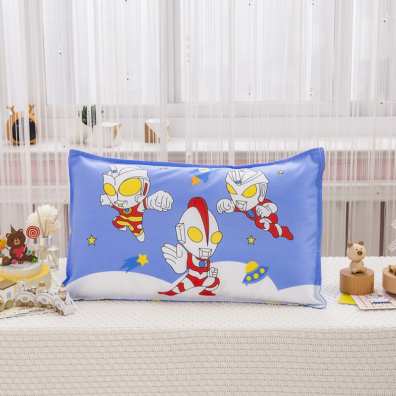 Kindergarten cartoon children's pillowcase pure cotton cotton pillowcase 40*60 boys and girls Ultraman Superman 30*50