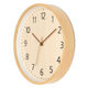 Japanese-Style Wall Clock Solid Wood 2026 New Model Living Room Home Use Simple High-End Natural Wood Cream Style Wall-Mounted Clock