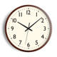 American-Style Wooden High-End Minimalist Wall Clock for Living Room, French Vintage Cream-Style Clock, Wall-Mounted Home Clock