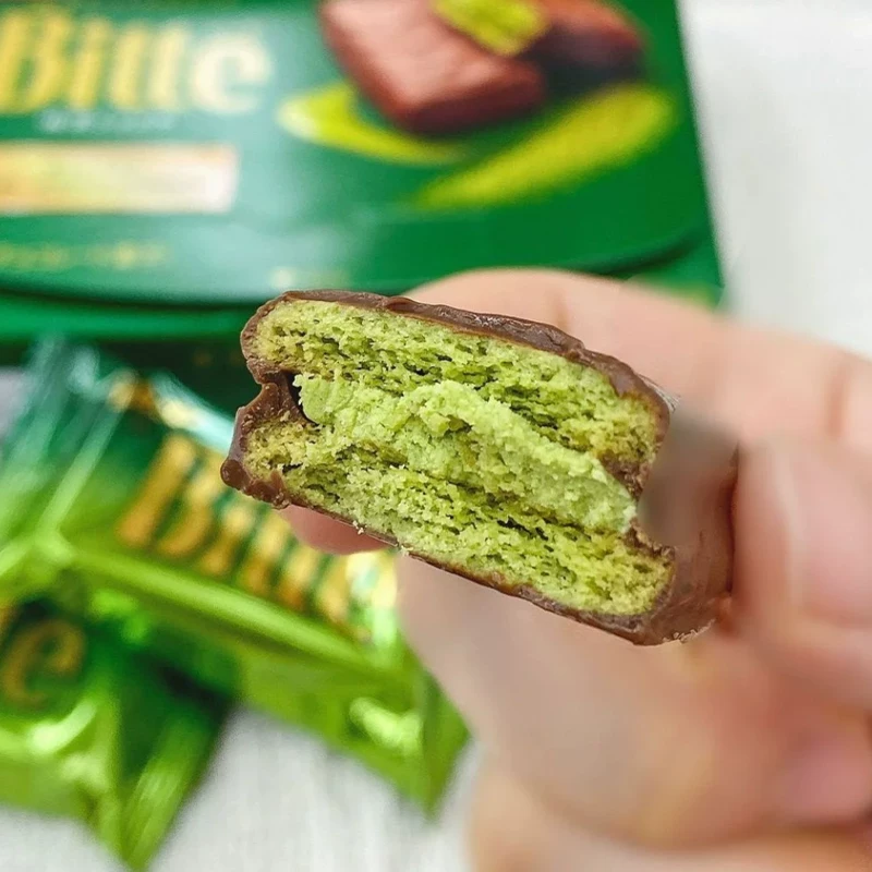 Японские местные печенья Gree Bitte Uji матчa/шоколадное покрытие шоколадные вафли 6