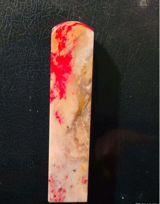 Changhua Stone Raw Stone Raw Stone Chicken Blood Stone single Chapter Specifications 54 * 12 * 12mm