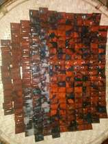 Guilin Chicken Blood Jade Bracelet Mens Bracelet Tank Chain Black Background Red Natural Jade Square Bracelet