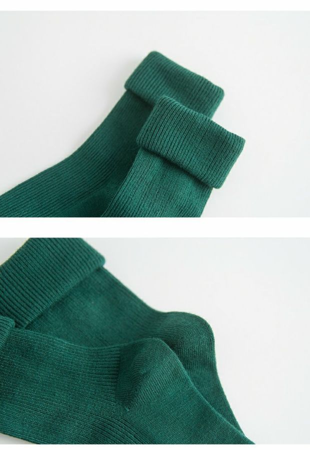 3 đôi tất nữ mùa thu và mùa đông vớ dày thỏ len vớ ống đen nguyên chất vớ vớ cotton ấm tất lót bông