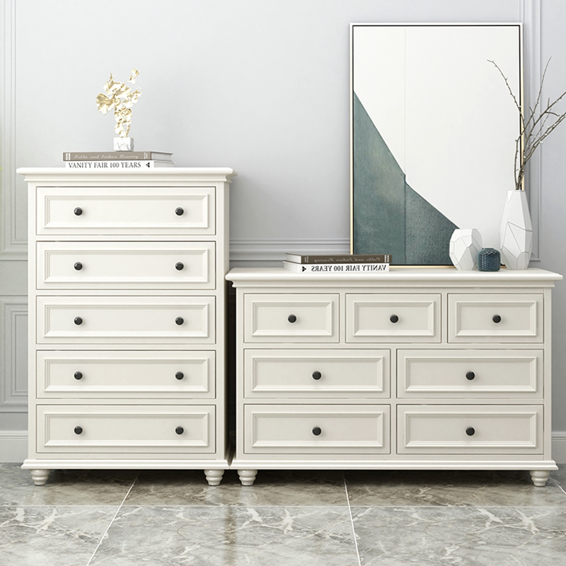 American solid wood five fighting cabinet bedroom living room 78 bucket closet modern minimalist storage cabinet drawer-type Hyun off locker 