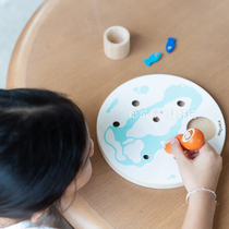 Imported spot PlanToys4630 snow fishing game childrens magnetic attraction parent-child interactive small board game