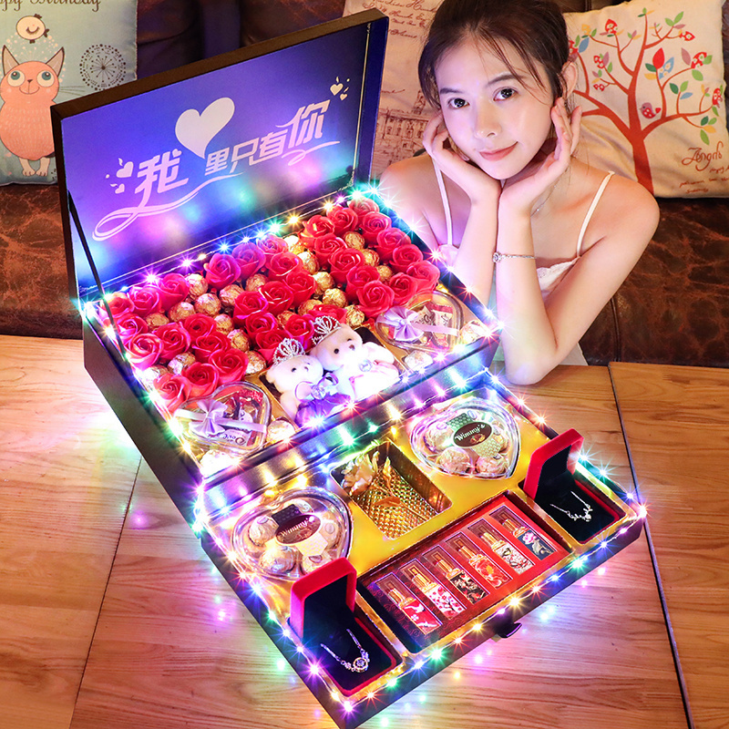 Birthday Gift 520 Valentine's Day Gift for Goddess, Girlfriend, Friend, Wife, Practical Long-Distance Relationship Gift Box, High-End