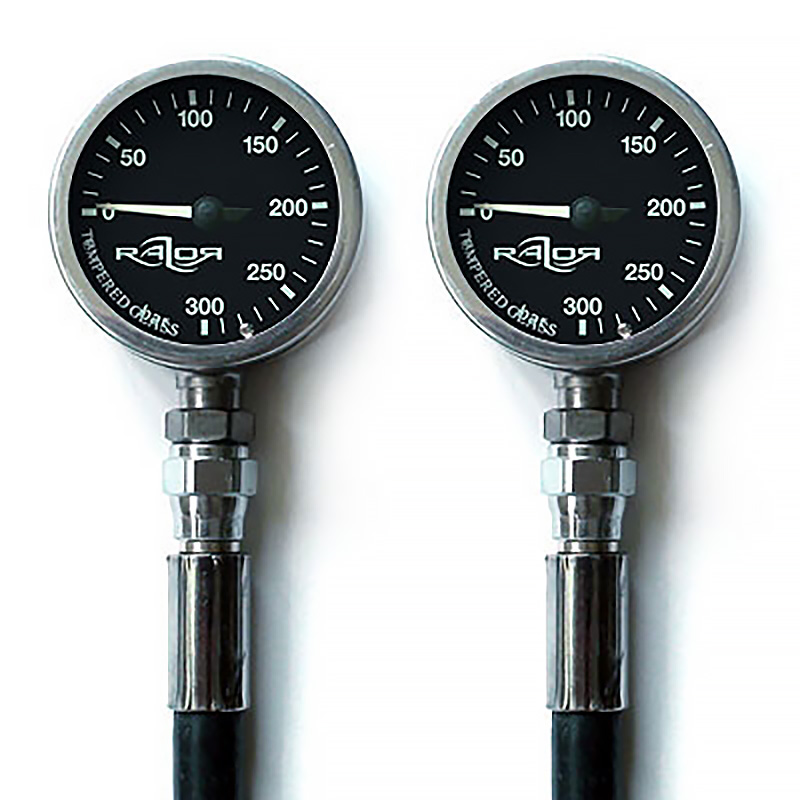 Subposition Razor GoSideMount SPG side hanging residual pressure meter suit Technical diving