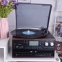 Máy ghi âm vinyl phòng khách kiểu cũ hiện đại kiểu châu Âu retro băng ghi âm băng đĩa đôi CD ghi âm USB máy phát nhạc đĩa