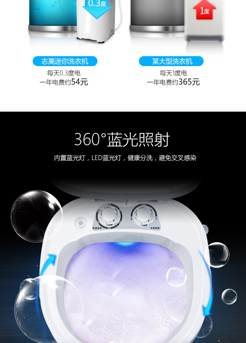 máy giặt lg inverter Chigo Chigo Elifying Máy giặt mini Máy nhỏ cho trẻ nhỏ Hộ gia đình bán tự động Khử nước khô máy giặt sấy samsung