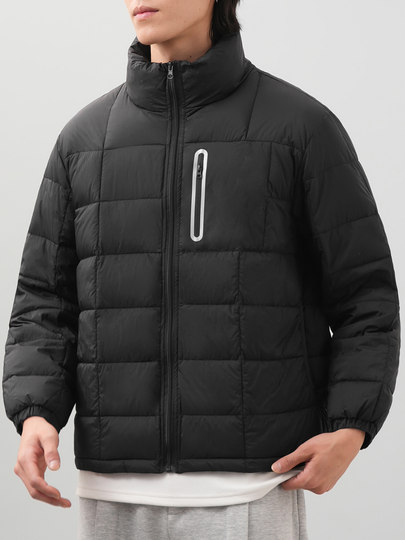Pure group 90 duck down ribs down jacket men's winter wear light and warm liner loose stand-up collar jacket trendy teenagers