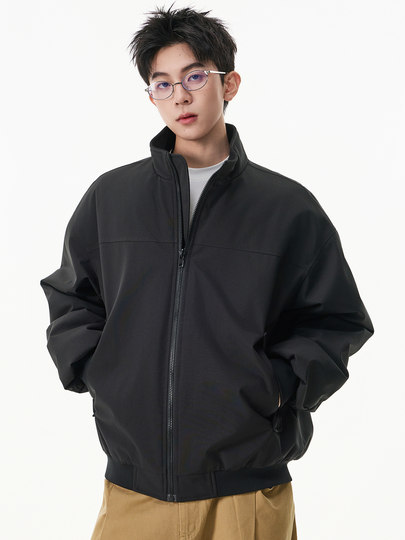 Pure American Coach Jacket Cotton Jacket Men's Autumn and Winter Thickened Cotton Jacket Stand Collar Jacket Workwear Pilot Jacket