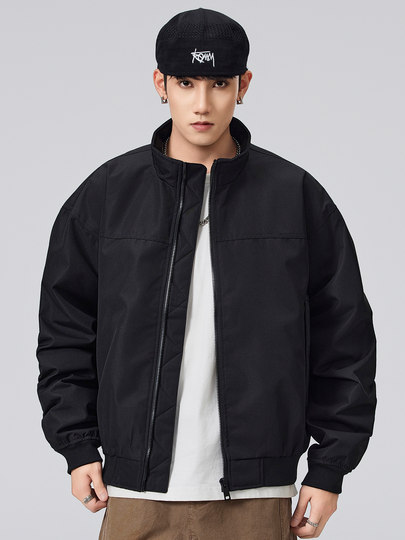 Pure 90 duck down down jacket men's winter American style thickened windproof and warm flight jacket short stand collar jacket