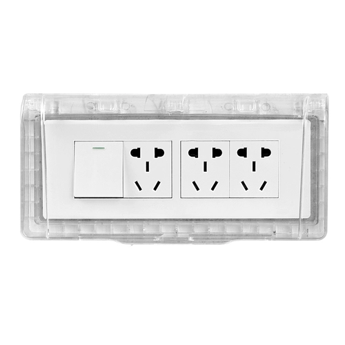 Прозрачный самоклеющийся переключатель для ванной комнаты, водонепроницаемая световая панель, накладки