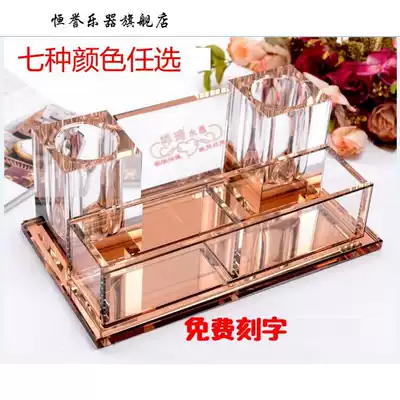 Y desktop microphone stand KTV special coffee table storage box Bedroom microphone wheat rack transparent integrated shelf shelf