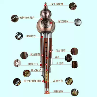 Flagship store] optional C D A G F cucurbit musical instrument beginner children cucurbit c downgrade B students