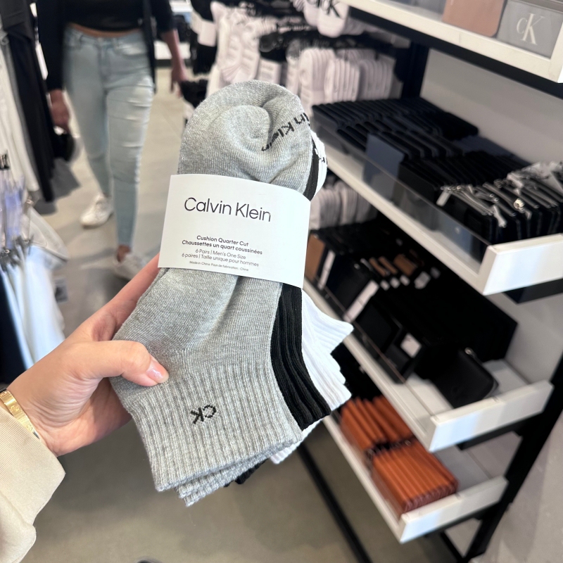 Ck Calvin Klein Men's Cotton Sweat-Absorbent, Anti-Odor, Stretchy, Breathable Boat Socks, Low-Cut and Mid-Cut Socks, 6 Pairs