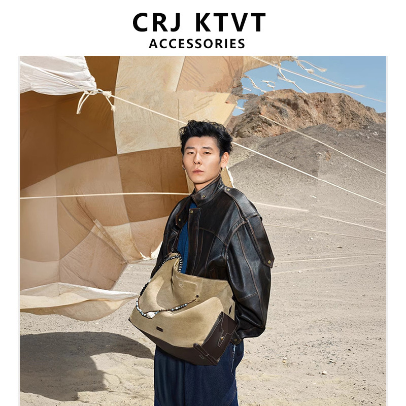Crjktvt Jiang Qiming's Same Style Travel Hobo Bag for Women, Large Capacity Crossbody Laptop Bag, Commuter Tote Bag