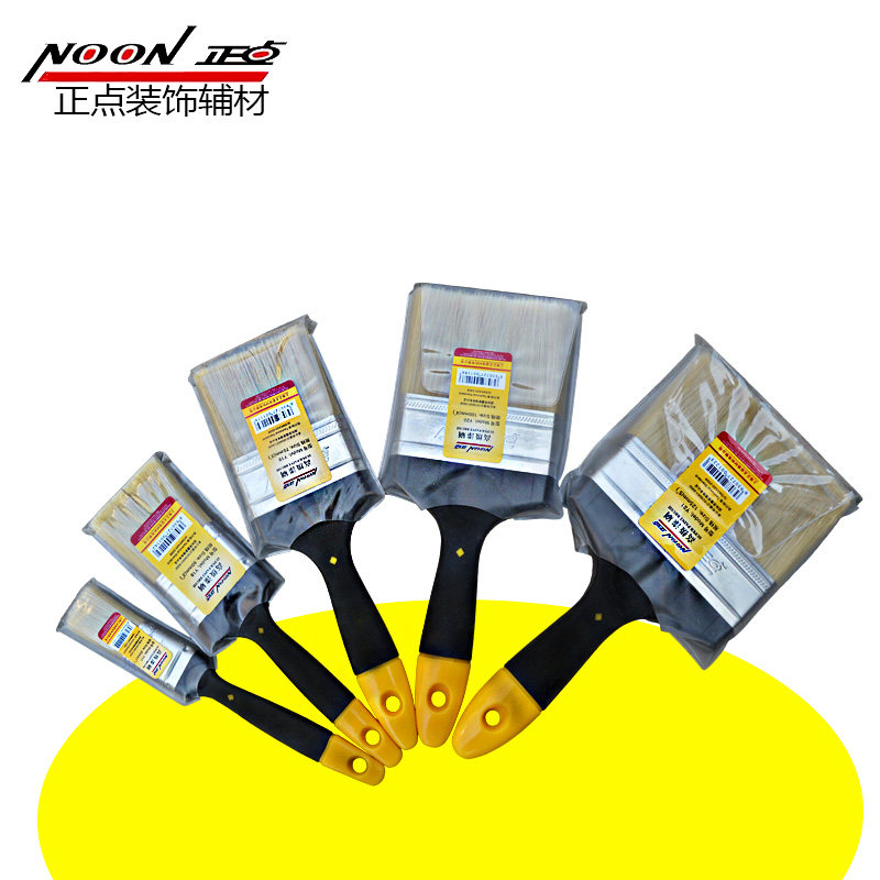 Positive Point Pig Hair Brush Elastic Plastic Handle Paint Brushed White Mane Brush Brushed Brush paint brushes without dropping hair