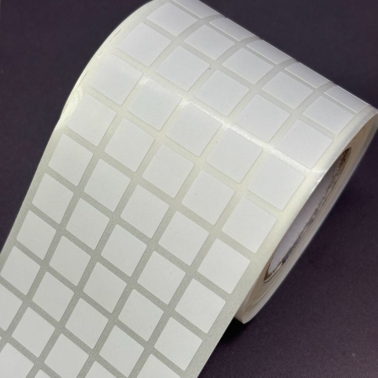Synthetic Label Paper Self-Adhesive 10*10 Square Qr Code Stickers 1*1cm Coated Barcode Digital Printing Stickers