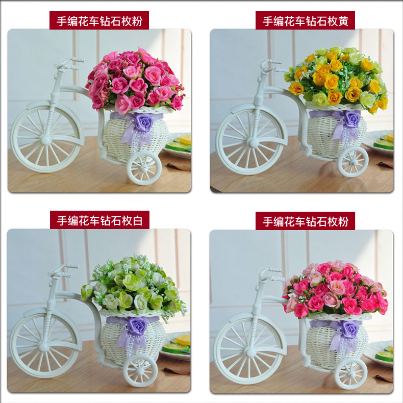 Xilai thẻ giả Liubian ba bánh phao mô phỏng hoa đặt hoa giả 绢 phòng khách hoa trong nhà trang trí nhà - Hoa nhân tạo / Cây / Trái cây các loại lan giả hạc