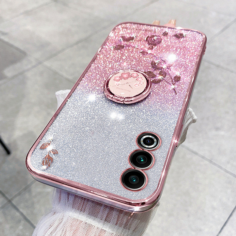 Suitable for Meizu 20 Phone Case, Meizu 20 Pro Protective Silicone Cover, Transparent Meizu 21 Full-Cover Anti-Drop 21 Pro New Model with Stand, Soft Case, Twenty Pro Creative Women's Model, Pr0 High-End Feel