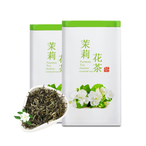 茉莉花茶散装新茶茉莉绿茶浓香型毛峰花草茶罐装横县茶叶125g