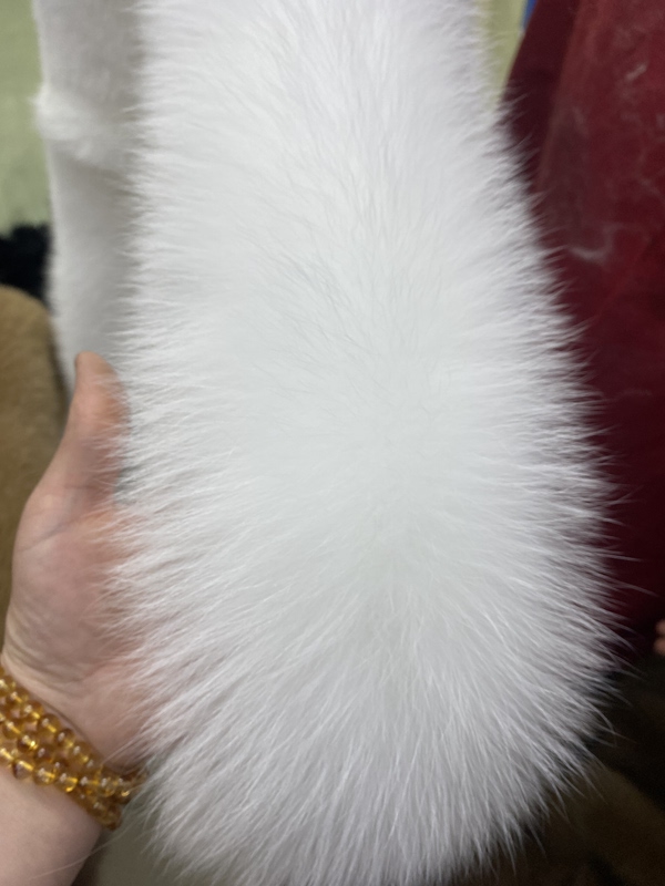 Real Fox Fur Strips Accessories for Hanfu, Cloaks, Qipao Clothing, Fur Trim Decoration, White Plush Strips