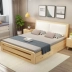gỗ nordic giường 1,8 m đúp đồ nội thất phòng ngủ, giường 1,5m giường công chúa hiện đại giường gói mềm nhỏ gọn - Giường