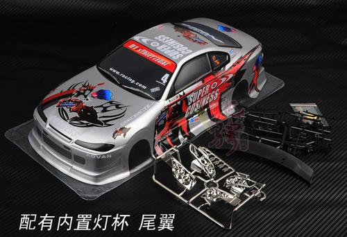 1:10 Скорость оболочка автомобиля Дрифтируя король автомобиль оболочка HSP94123 вишневый цветок D3 D4 Drifting Model Model Car Shell Lamp Lamp Wing