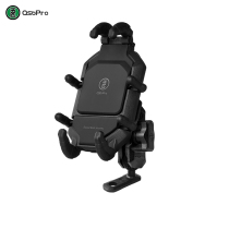 Five osopro shock-absorbing version motorcycle mobile phone navigation bracket right-angle carapace wireless charging mobile phone holder
