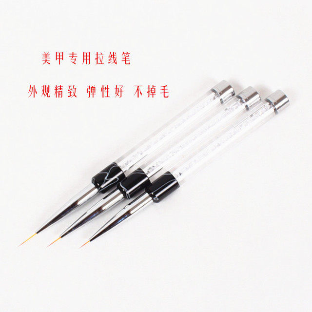 Pull Wire Pen Medecor Pen Brush Colored Drawing Pen Extremely Fine Drawing Line Scribe Nail Polish Glue Hook Flower Painting Pen Engraving Pen Cap Dress