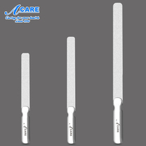 Nail file double-sided stainless steel matte strip flat head mini polished polishing strip nail repair tool set Portable