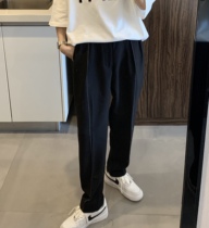 SC 22 Spring Summer Season Pants Mens Loose Feeling 90% Pants Trend Han Edition 100 Hitch Casual Pants Straight Siding Pants