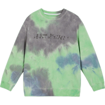 pomme pony pullover sweatshirt tie-dye design cotton comfortable spring clothing for men women and children Jiangnan Buyi older children