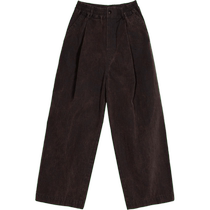 Pomme Pengma Long Pants High Waist Cotton Solid Color Straight Loose Spring Clothes Men and Women Children Jiangnan Buyi Big Children