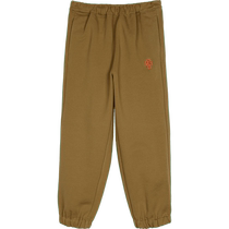 Hairy Monster] pomme long trousers with leg embroidery autumn and winter clothes for boys and girls Jiangnan cloth clothes for big children