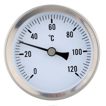 W52 63mm bimetal thermometer pipeline thermometer