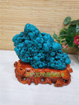  Spot turquoise malachite emerald rough stone ornaments ward off evil spirits Town house strange stone pattern stone ornamental stone jade head