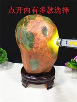 Natural Jade Xiuyu window original stone ornamental stone collection Stone Stone Stone Home Office ornaments