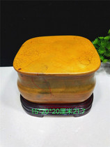 Fine stone painted pottery stone original stone ornamental stone willow rock office living room decoration modeling stone gift collection