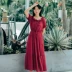 Mùa hè rất cổ tích váy trung quốc Pháp váy siêu cổ vai nữ sinh viên Pháp váy retro qua đầu gối - Sản phẩm HOT váy đầm trung niên cao cấp Sản phẩm HOT