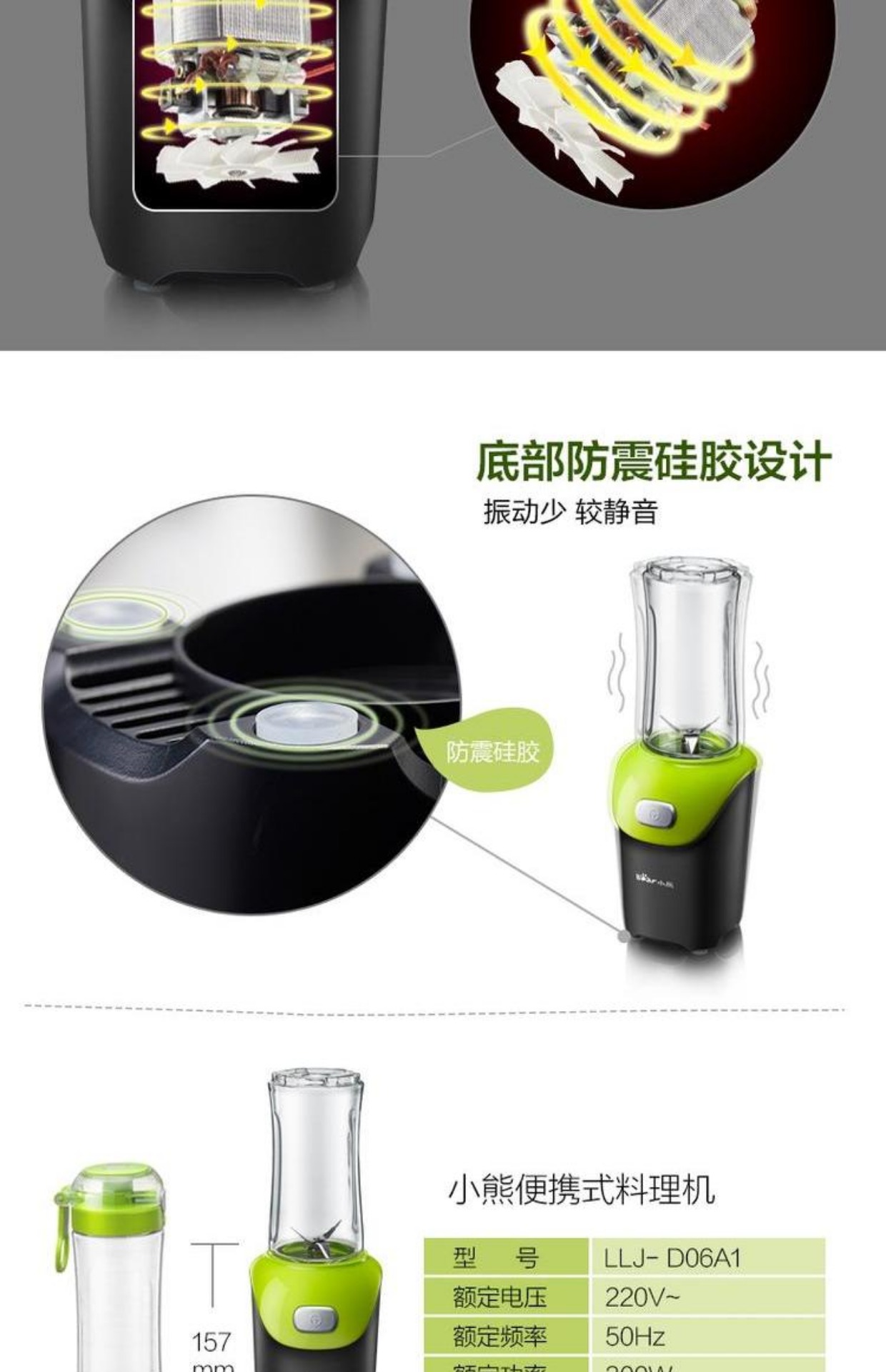 máy xay ranbem Máy ép trái cây gấu / Cubs LLJ-D06A1 Mini hộ gia đình tự động Nước ép trái cây - Máy ép trái cây máy ép mini