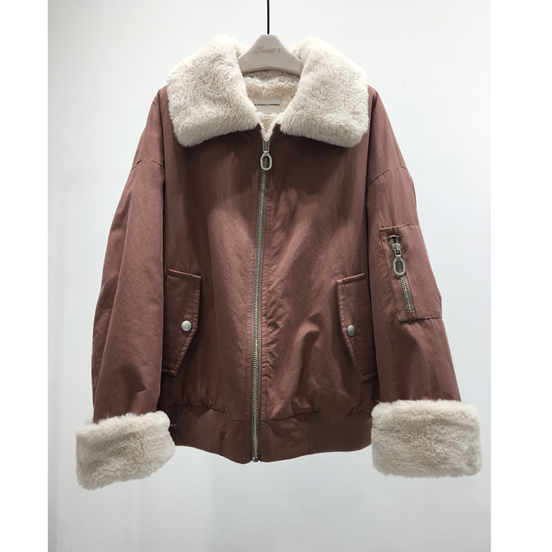 Quần áo cotton ngắn mùa đông 2019 553 - Bông áo khoác kaki nữ