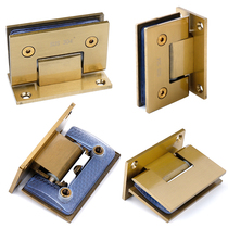 90 degree titanium gold wire frame glass door clamp 304 stainless steel bathroom clip