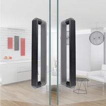 304 thick stainless steel glass door pull handle tube showroom push and pull door dumb black paint door handle